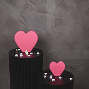 Ornament - Candy Heart 'LOVE' - Neonrosa - 20x4x18,5cm