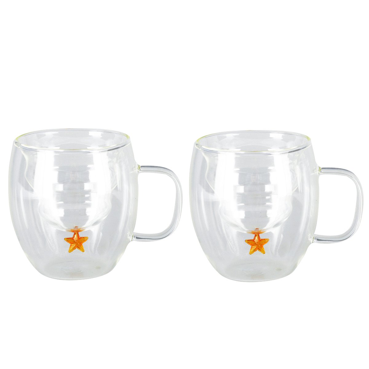 Doppelte wandbekers gold ster 250 ml - veel 2