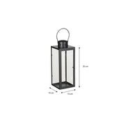 Arzilla Lantern - L14 x W13 x H35 cm - Black