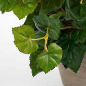 Bégonia artificiel en pot Stan - H 37 x Ø 36 cm - Blanc