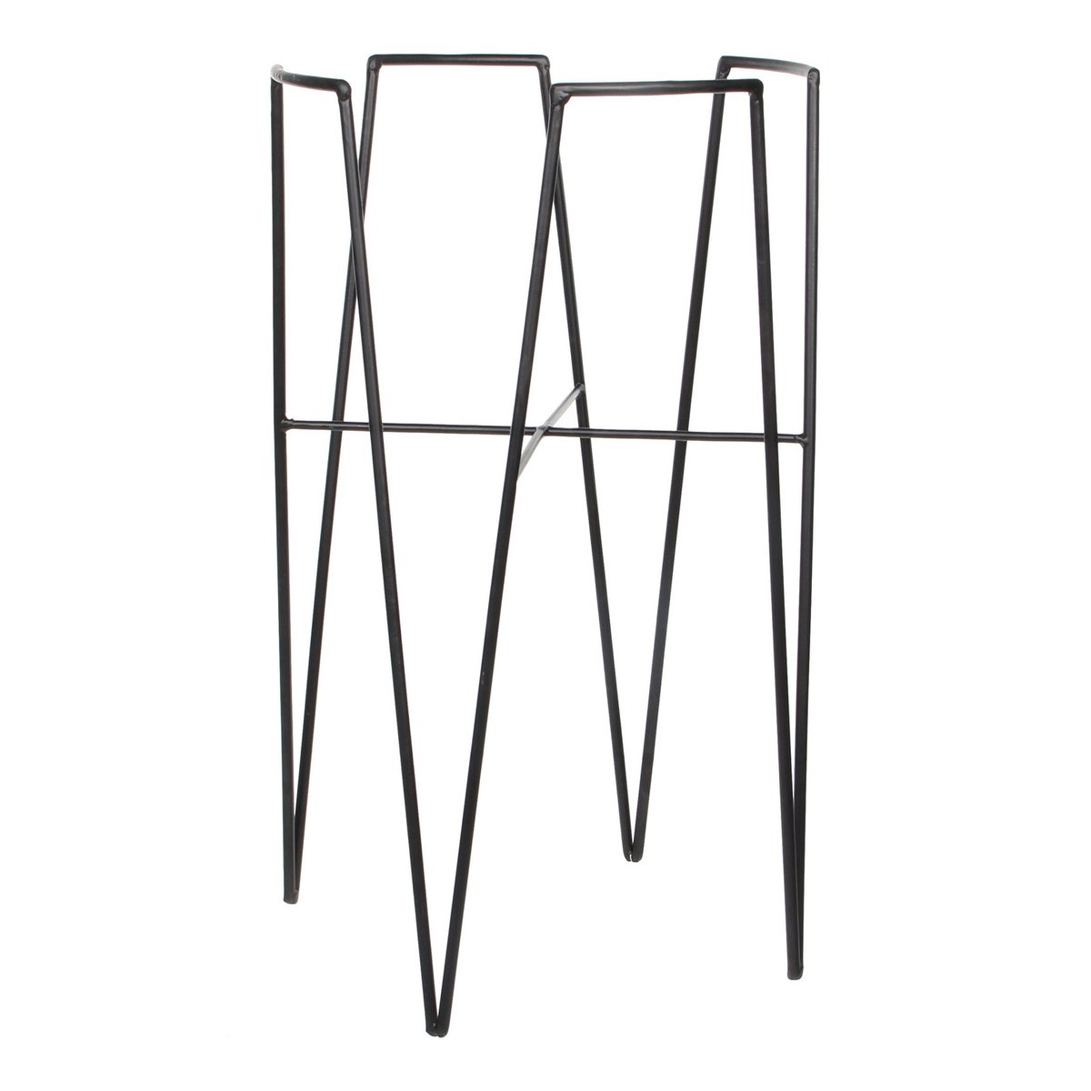 Blom Plant Stand - L30 x W30 x H50 cm - Metal - Black