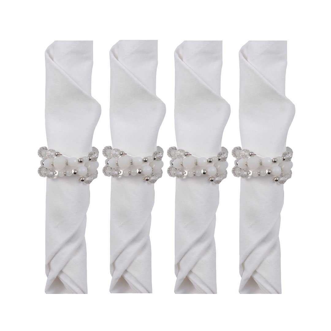 Set van 4 rondes handdoeken armbanden