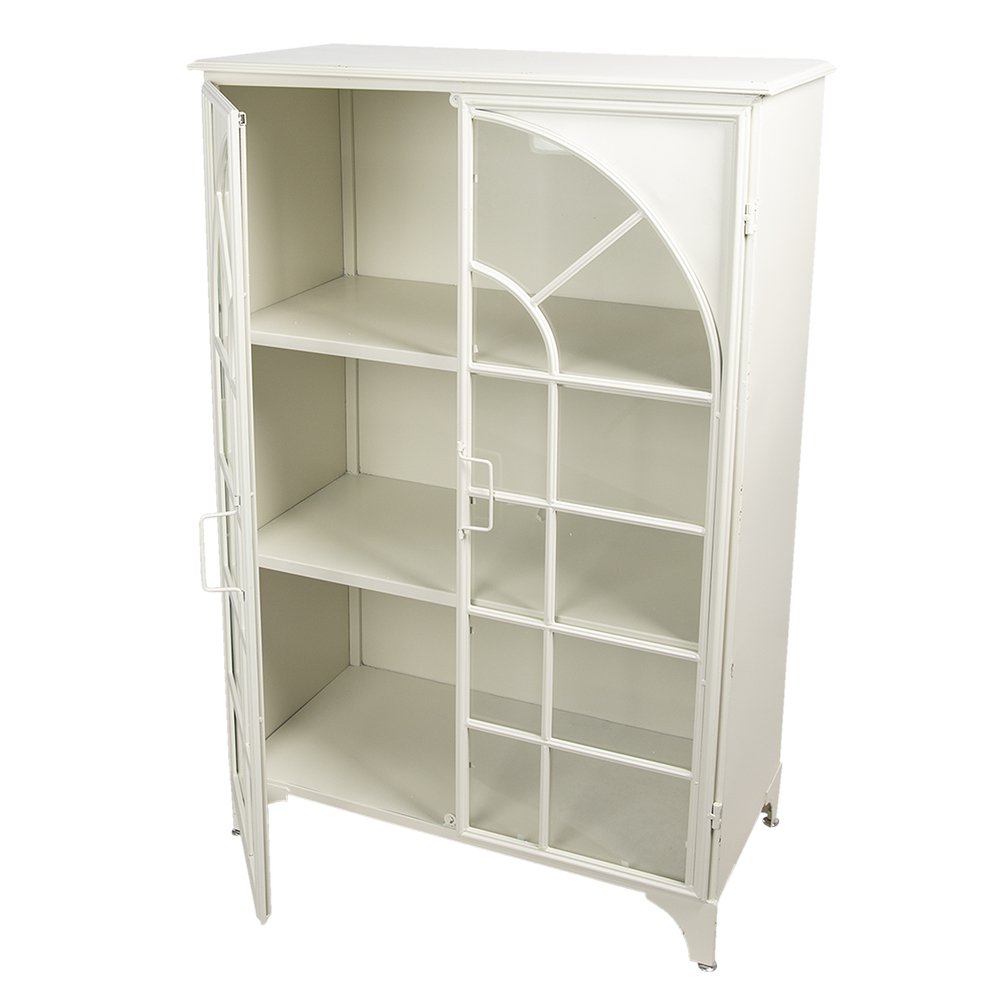 Vitrinekast Wit, IJzer 80x41x120 cm