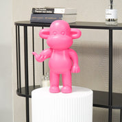 Ornament - hanging loose monkey - pink - 33x21x50cm