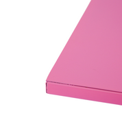 Side table - metal - pink