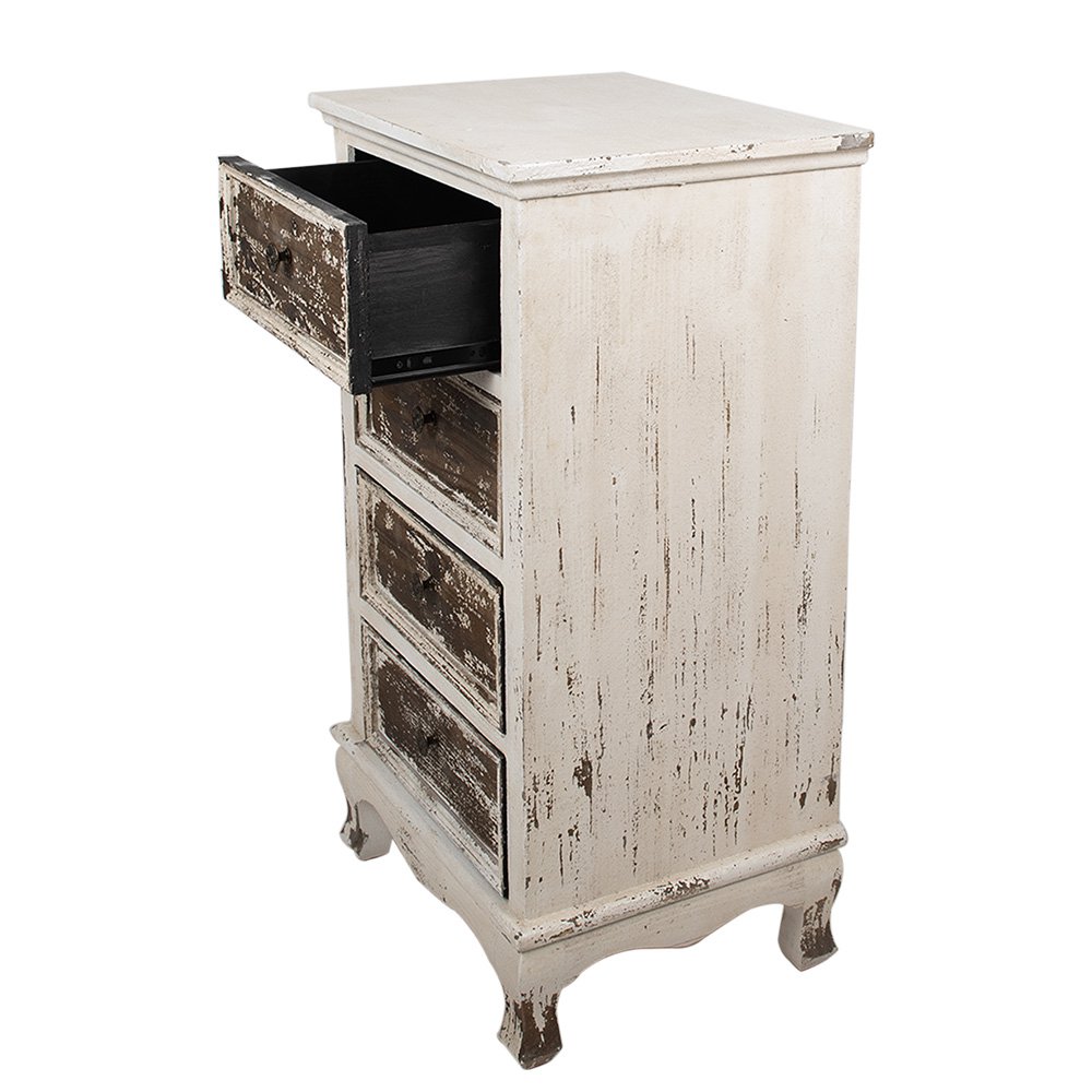 Dressoir Beige, Hout 44x35x81 cm