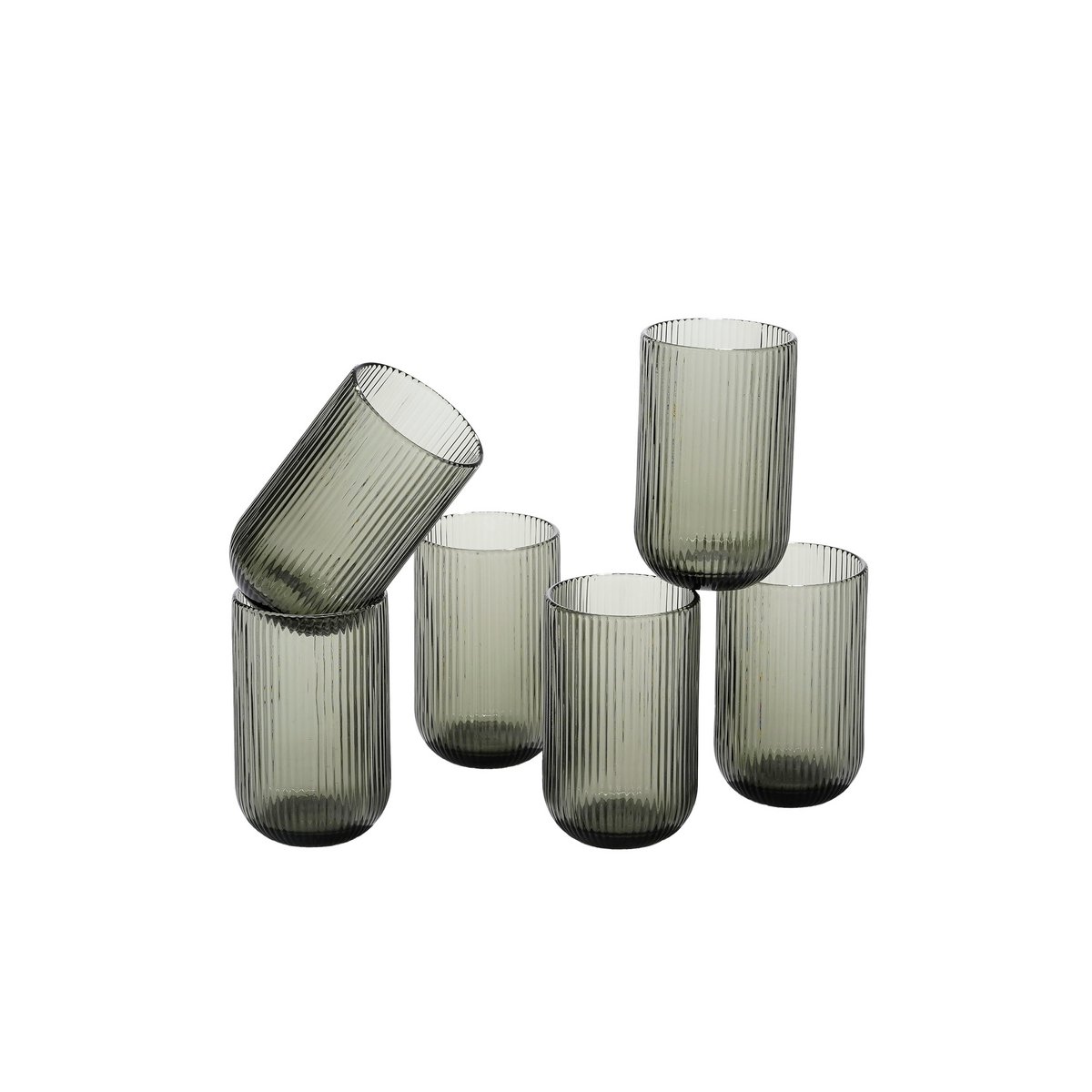 Merlot Drinking Glass - 400 ml - Glass - Gray