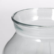 Vienne Bowl - H15 x Ø27 cm - Recycled Glass - Transparent
