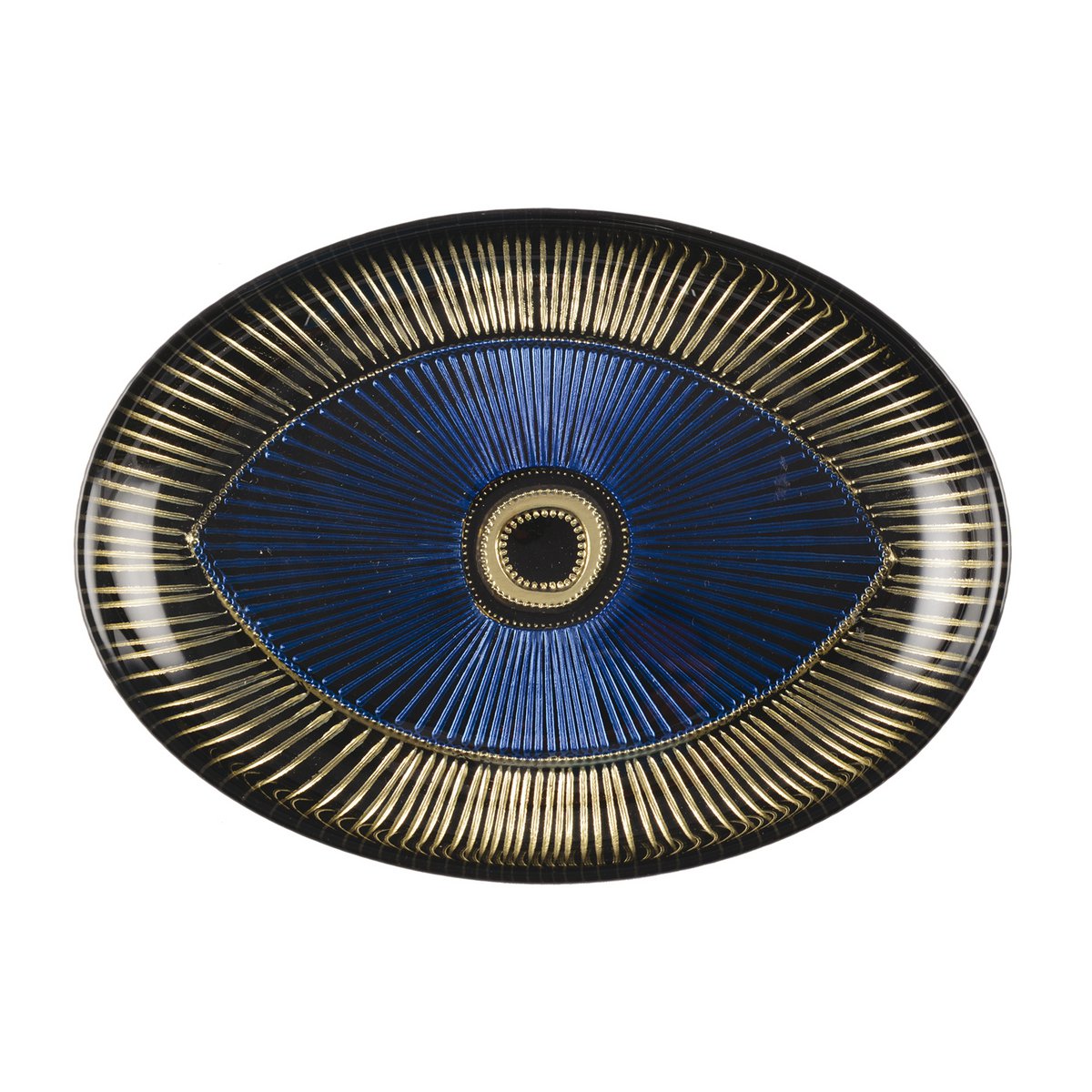 Decoratief ovaal bord - 22x15,5 cm