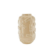 Vase - 'FUCK' - Ceramic - Beige - 17x17x27cm