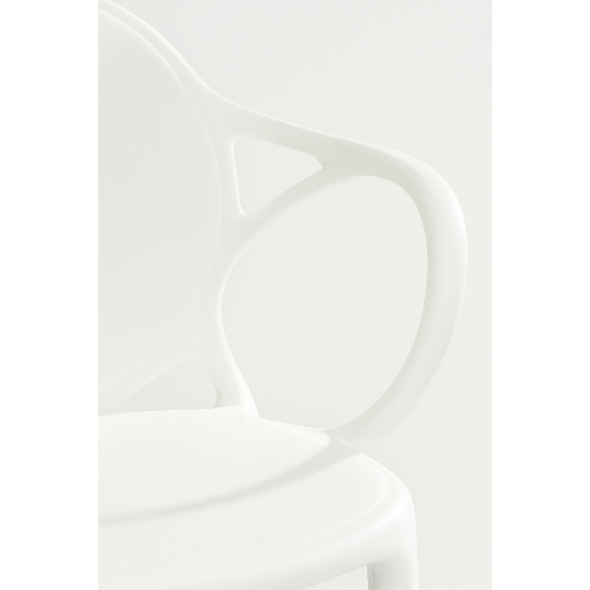 Nebraska Garden chair - L56 x W57 x H80 cm - Polypropylene - White