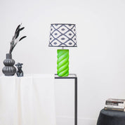 Lampshade - Kelim print - Black/white