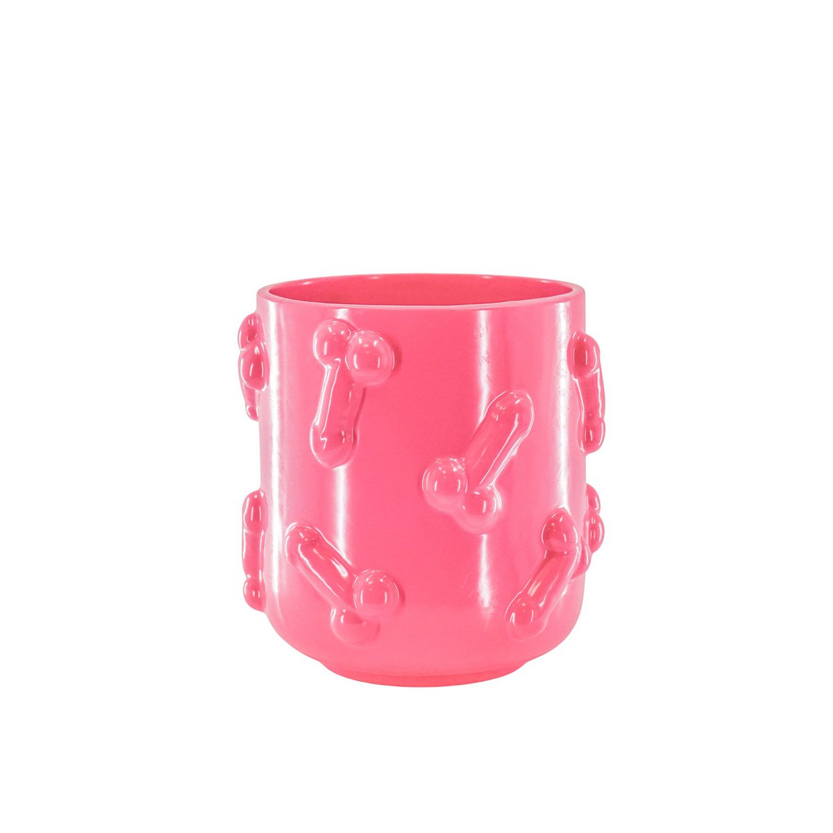 Pot - Dick - Keramiek - Roze - 17,5x17,5x17,5cm
