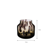 Pantera Vase - H19 x Ø19 cm - Brown