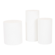 Side table/pillar - cylinder - white- 30x65cm