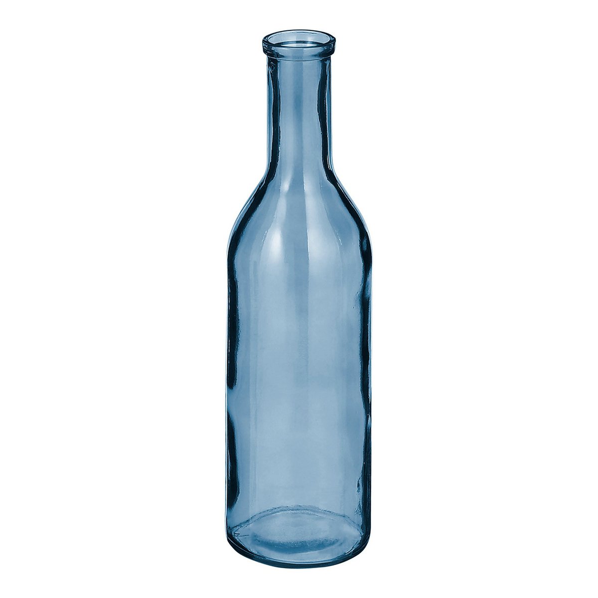 Rioja Bottle Vase - H50 x Ø15 cm - Recycled Glass - Light Blue