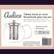 BAL THEEPOT 1L RVS FILTER EN DEKSEL