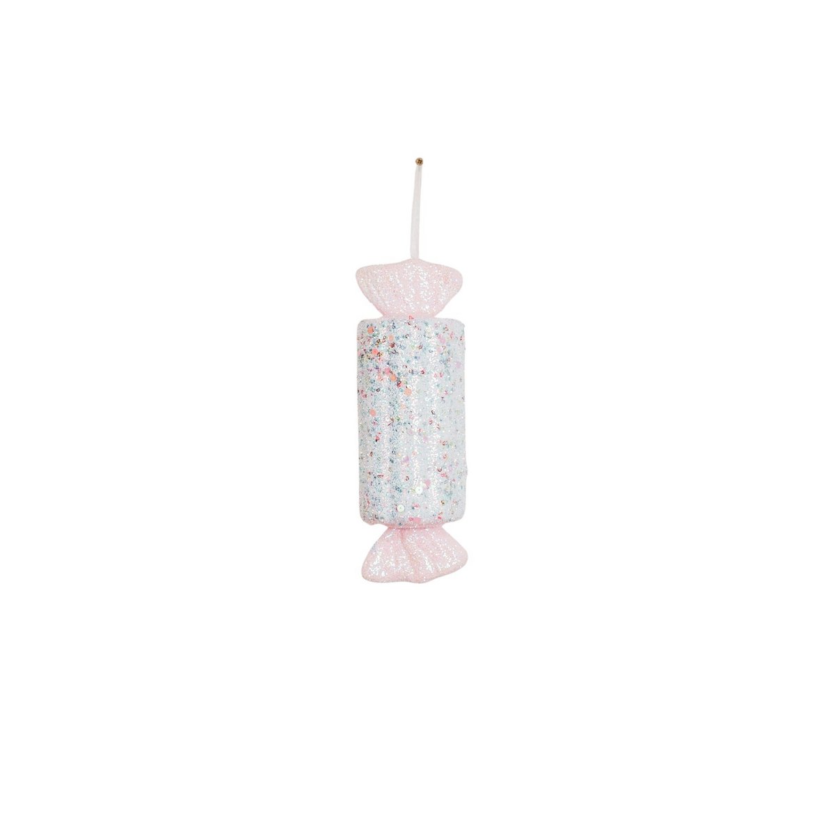 Christmas ornament - Candy Rectangular-Foam-Pink/Glitter- 28x15cm