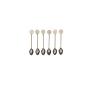 Set of 6 Silver Arabesques 
