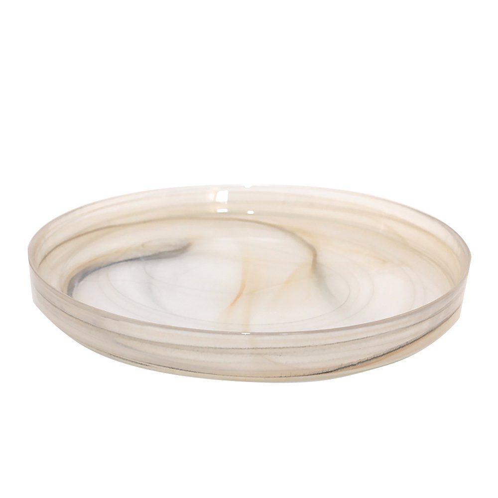 Round Sahara Glass Tray