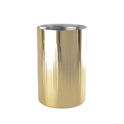 Huidige -vormige gouden wijnkoeler