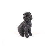 Ornament - Labradoodle Dog - Polyresin - Black - 16x23.5cm
