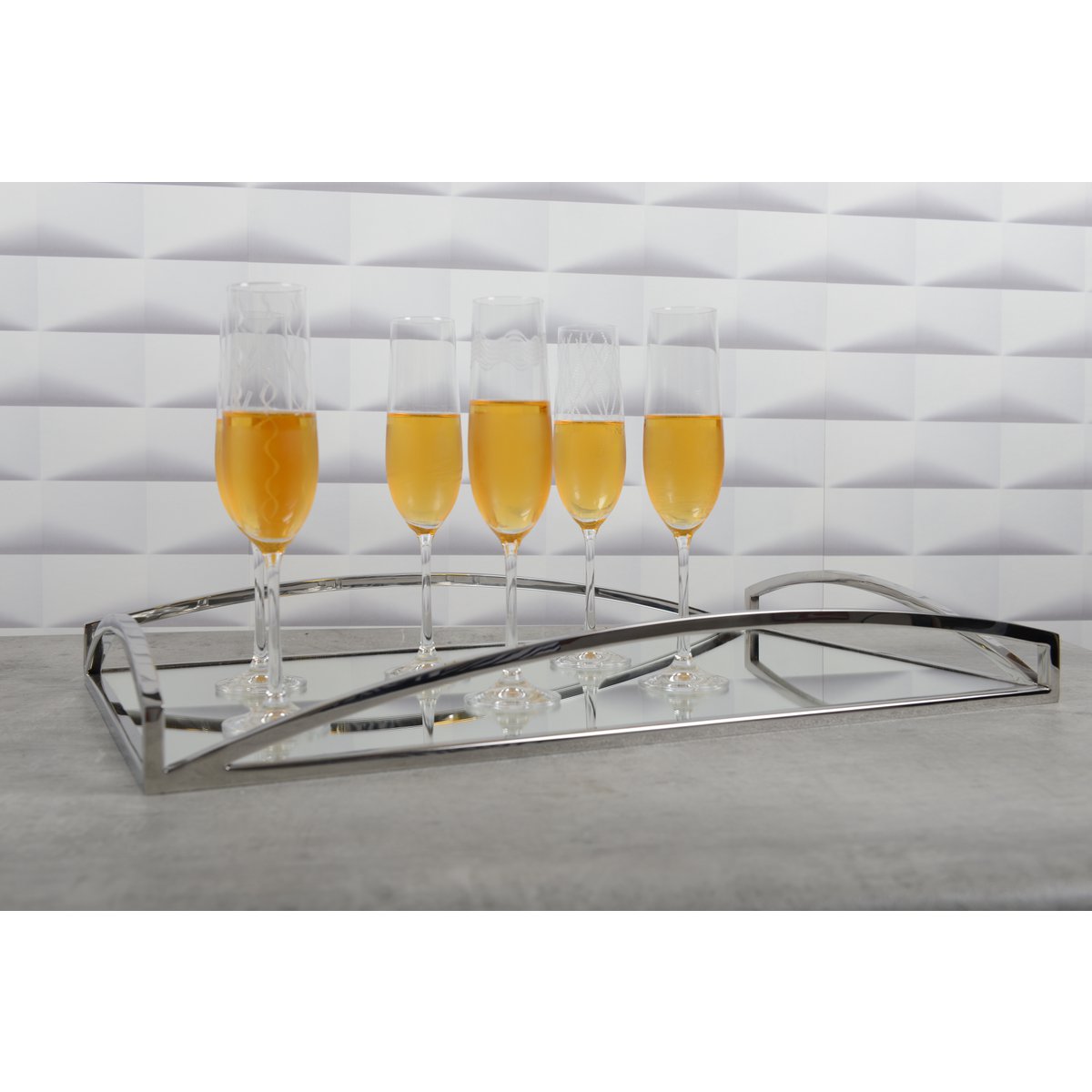 Set van 6 tempo champagne fluiten