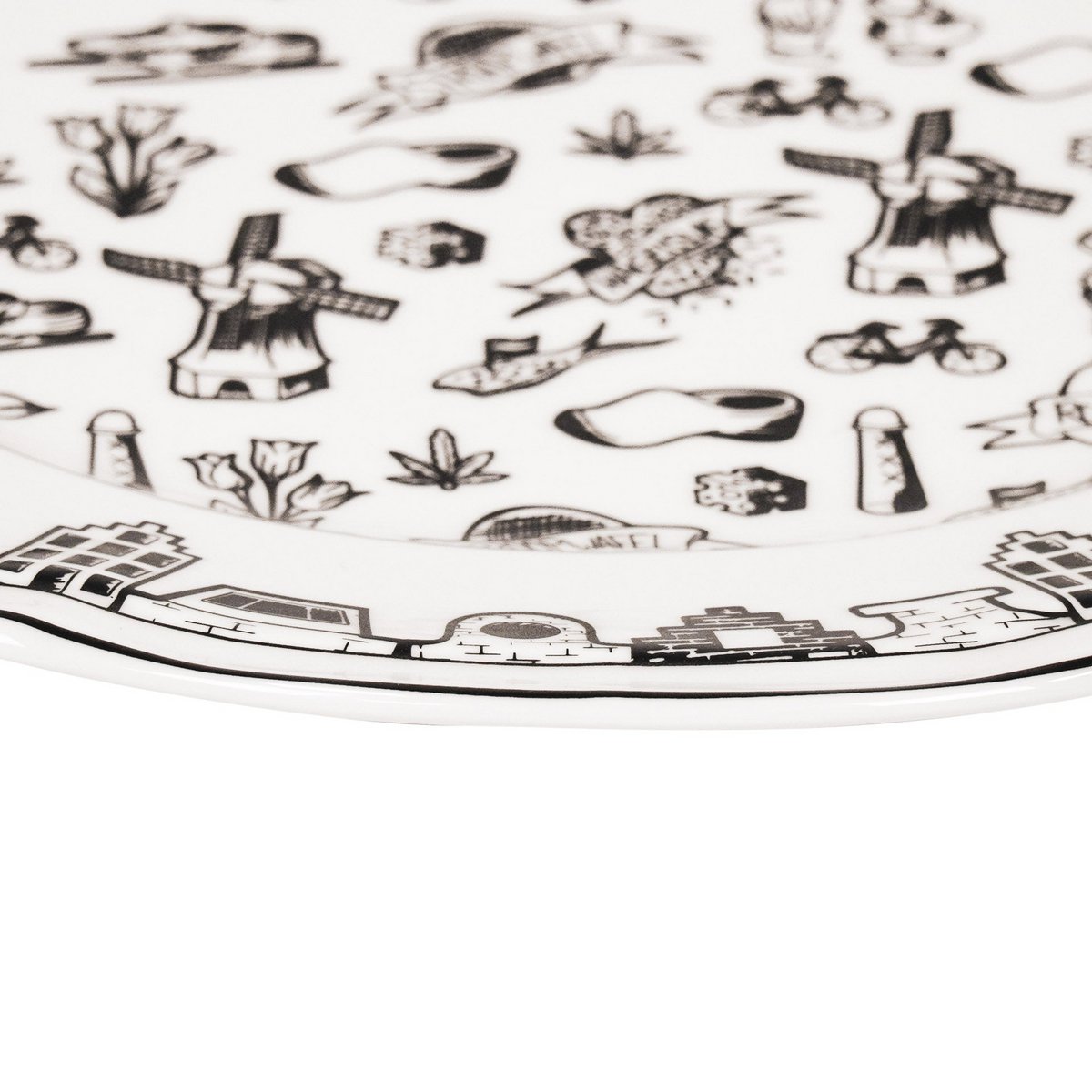 Plate - Dutch Black - Newbone China - 26x26x1.5cm