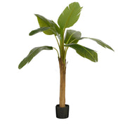 Artificial Banana Tree in Pot - H155 x Ø90 cm - Green