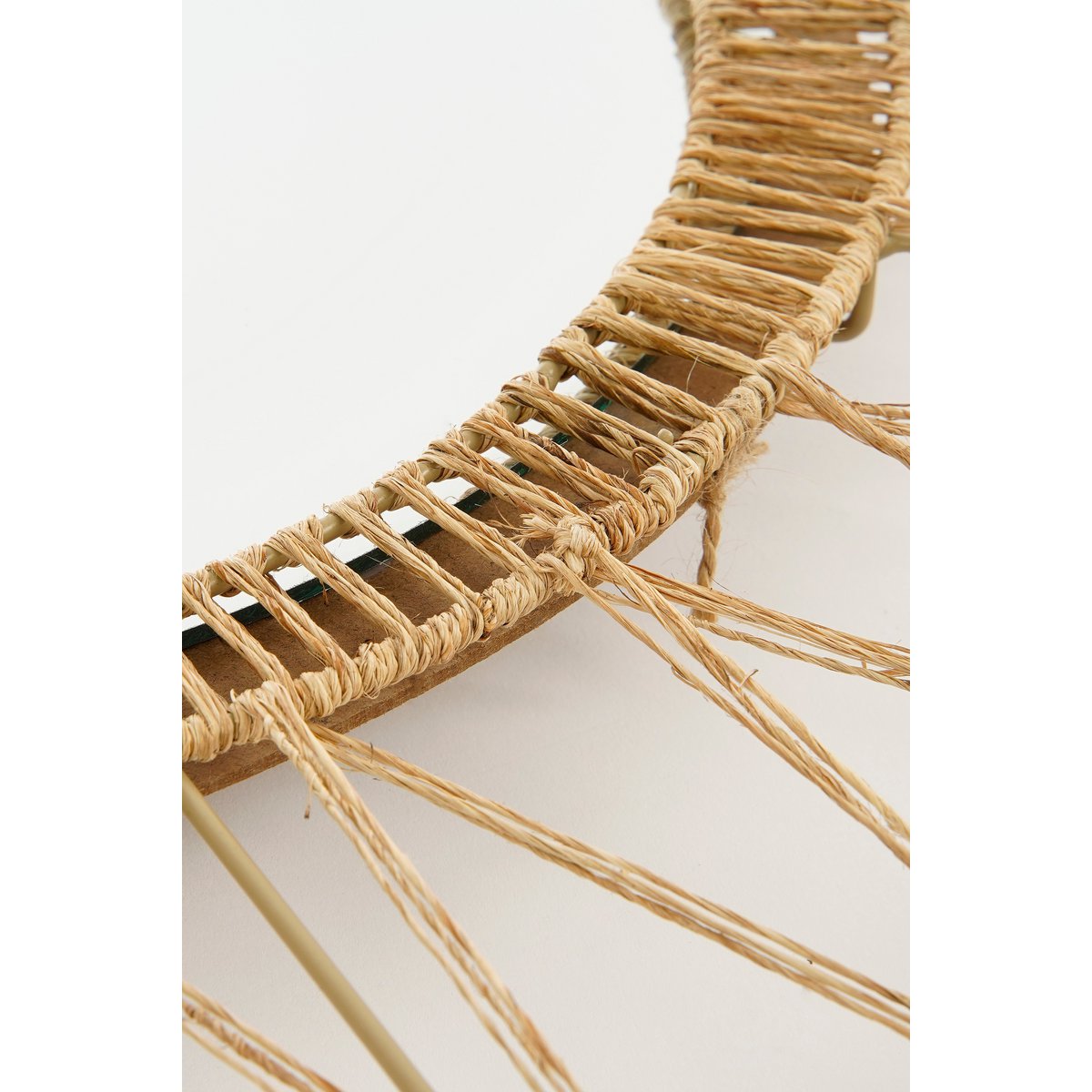 Ludy Wall mirror - H5 x Ø60 cm - Jute - Light brown