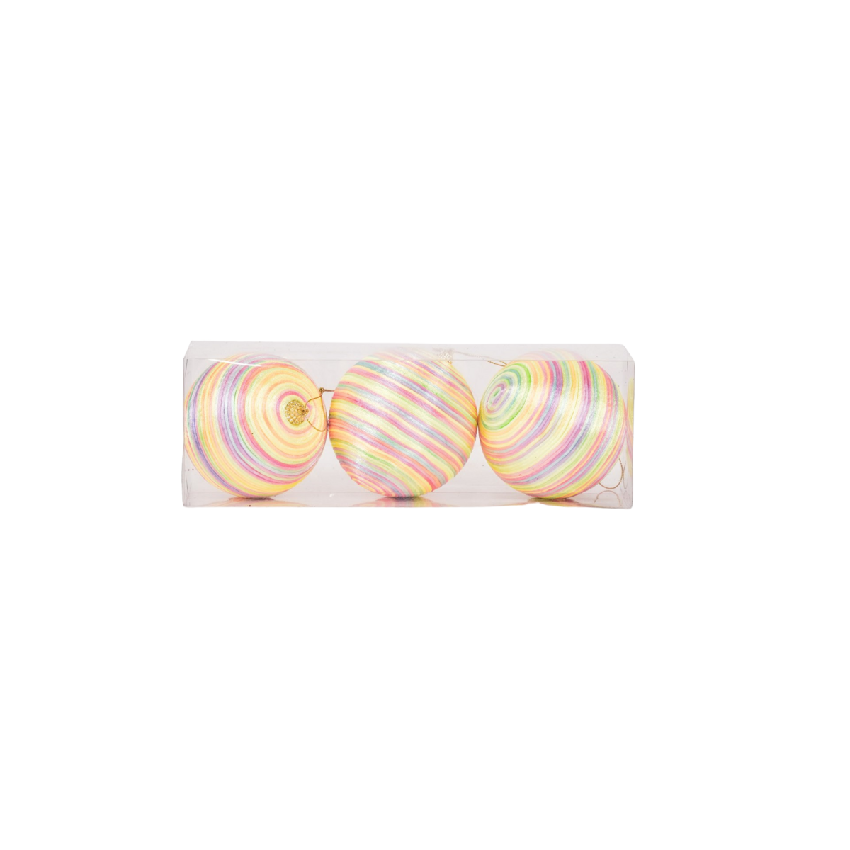 Christmas ornaments - Christmas balls - Foam - Neon colors - S3 - 8cm
