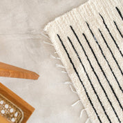 Large white cotton rug |KERTA