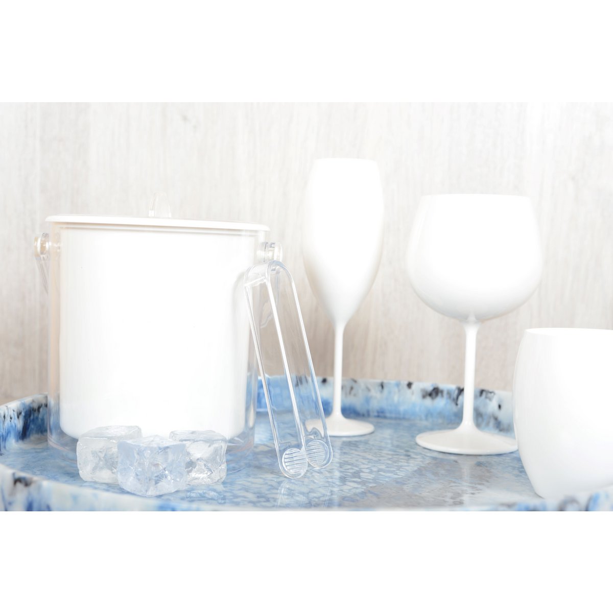 Window Acryl Ice Bucket met tang