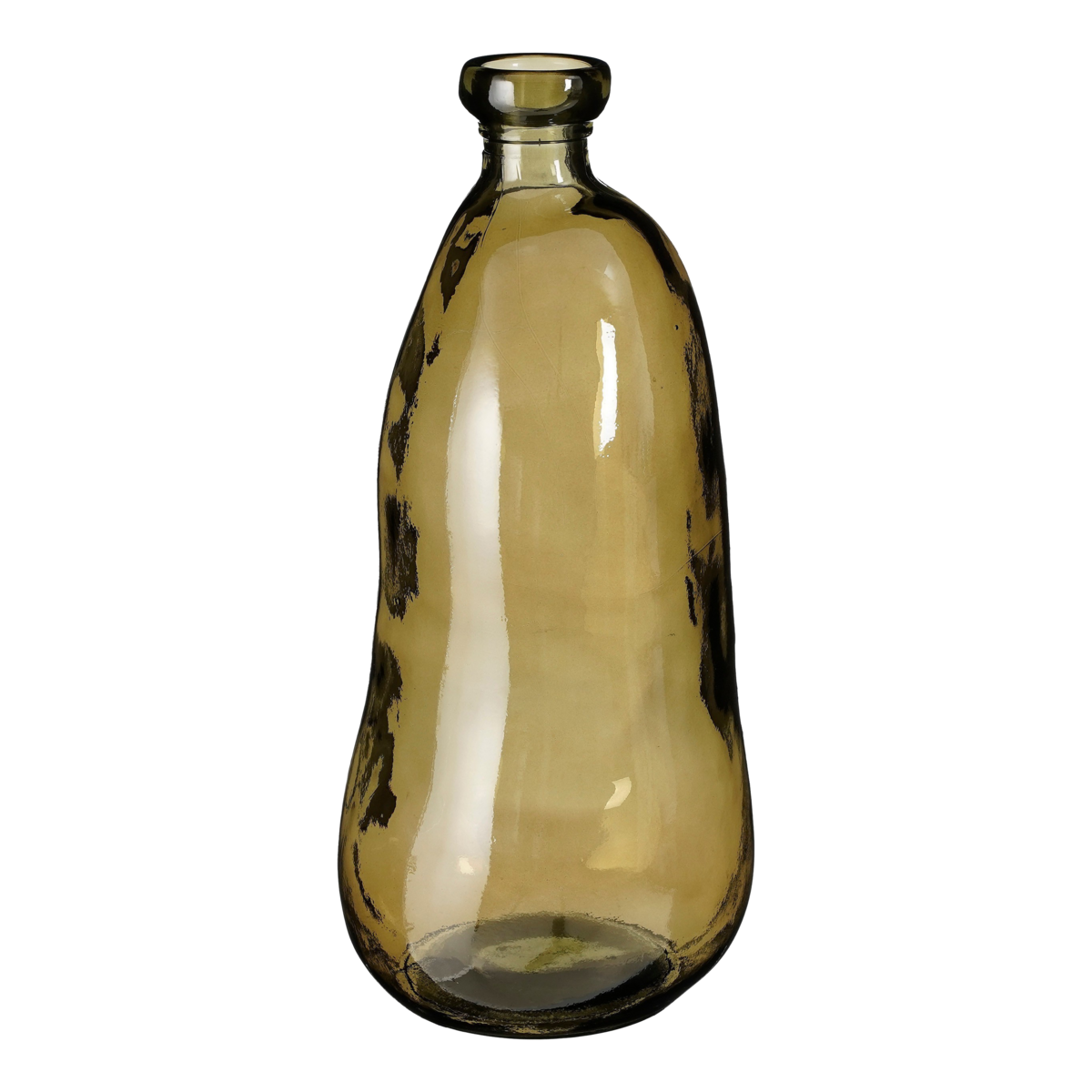 Pinto Vase - H51 x Ø22 cm - Recycled Glass - Taupe