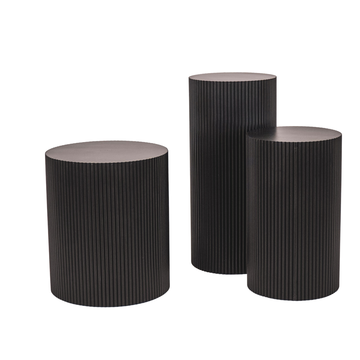 Side table or  pillar cylinder - black