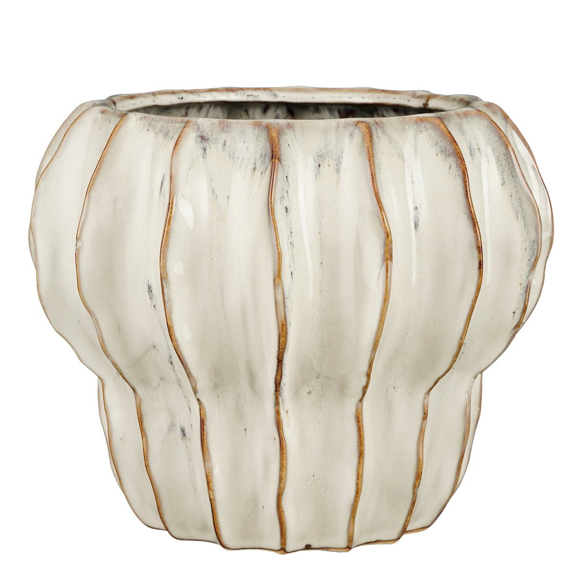 Altea Flowerpot Inside - H20 x Ø25 cm - Ceramics - White