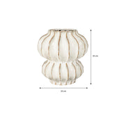 Altea Vase - H35 x Ø33 cm - Ceramic - Off White