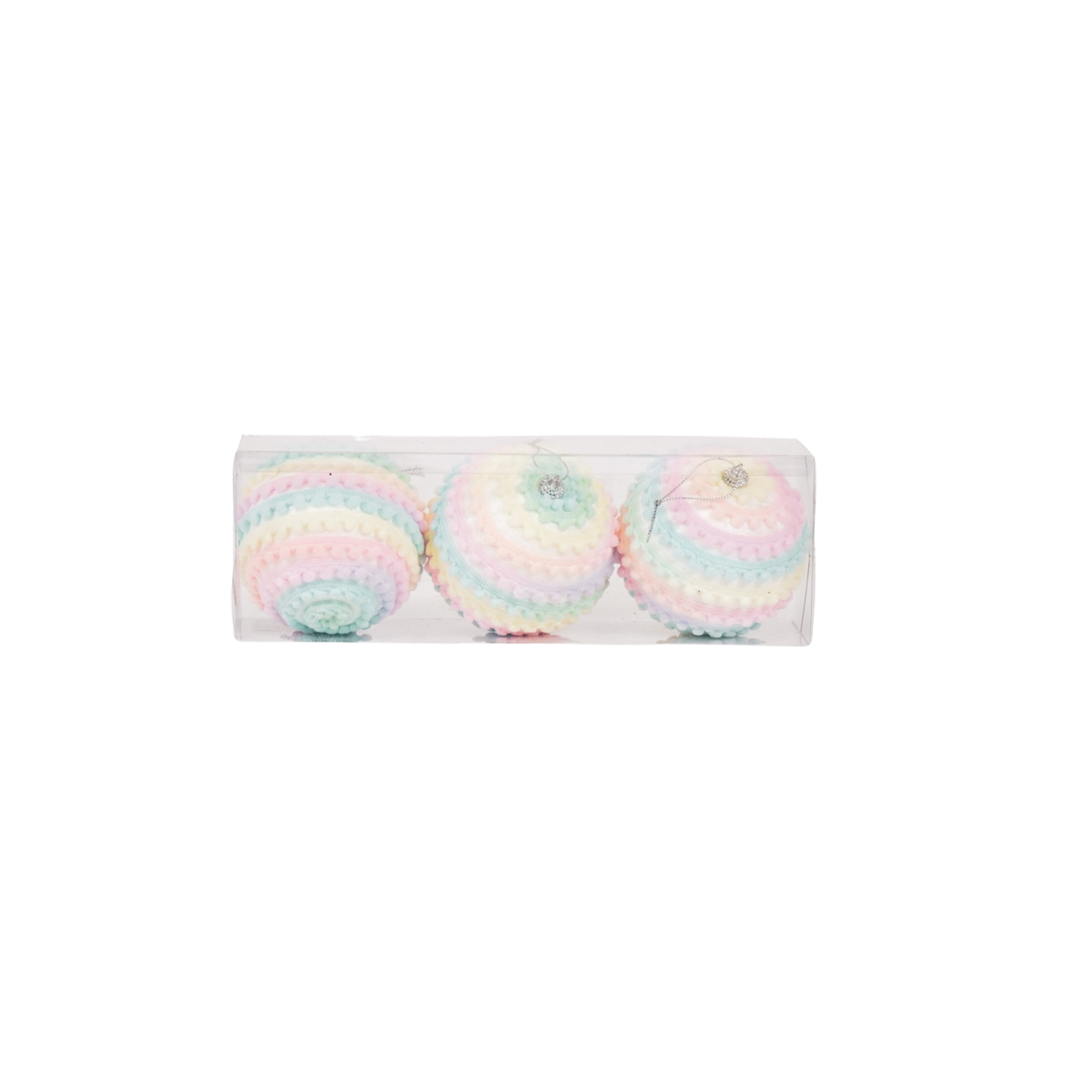Christmas ornaments - Christmas balls - Foam - Unicorn colors - S3 - 8cm