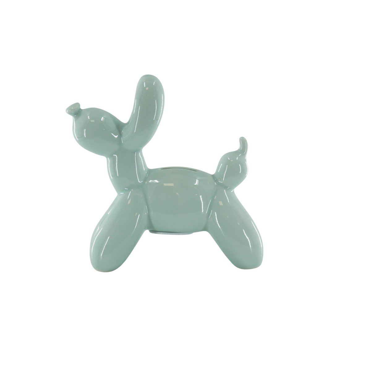 Ornament - Money Box Balloon Dog - Mint Green - 17x7x17cm