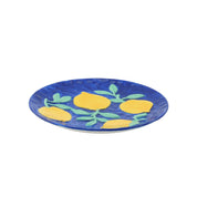Deco-platen- blauw/geel-17,5x17,5x2cm
