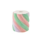 Kandelaar - Guimauve - Dolomite - Rose/Vert Menthe/Lilas - 8,5x8,5x9cm
