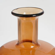 Regal Bottle Vase - H30 x Ø16 cm - Glass - Brown