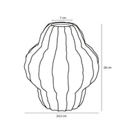 Altea Vase - H28 x Ø25 cm - Bronze
