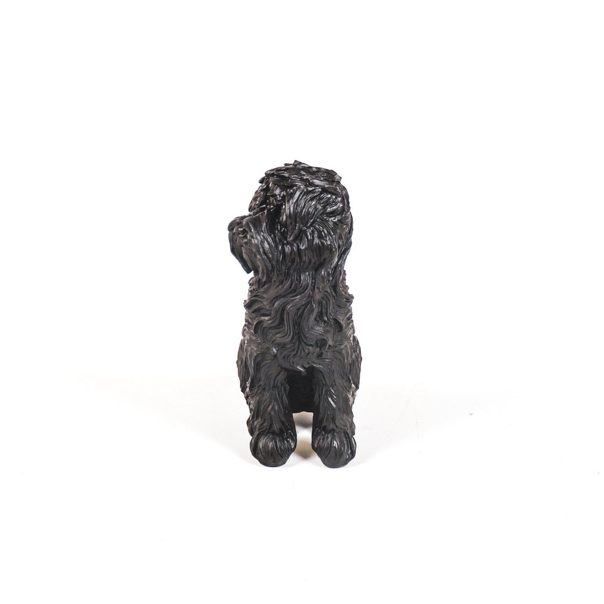 Ornament - Labradoodle Dog - Polyresin - Black - 16x23.5cm