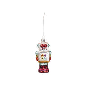 Christmas pendant - Robotic - Glass - 5x3.5x10.5cm