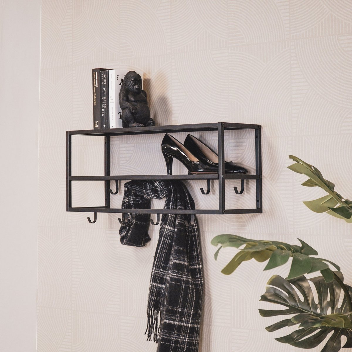 Coat rack - Shelves - Metal - Black 