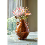 Elena Vase - H34 x Ø26 cm - Ceramic - Brown