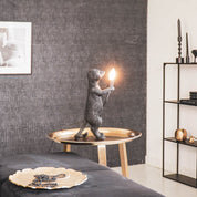 Table lamp - Meerkat - Polyresin - Black - E27 - 15x10x38cm