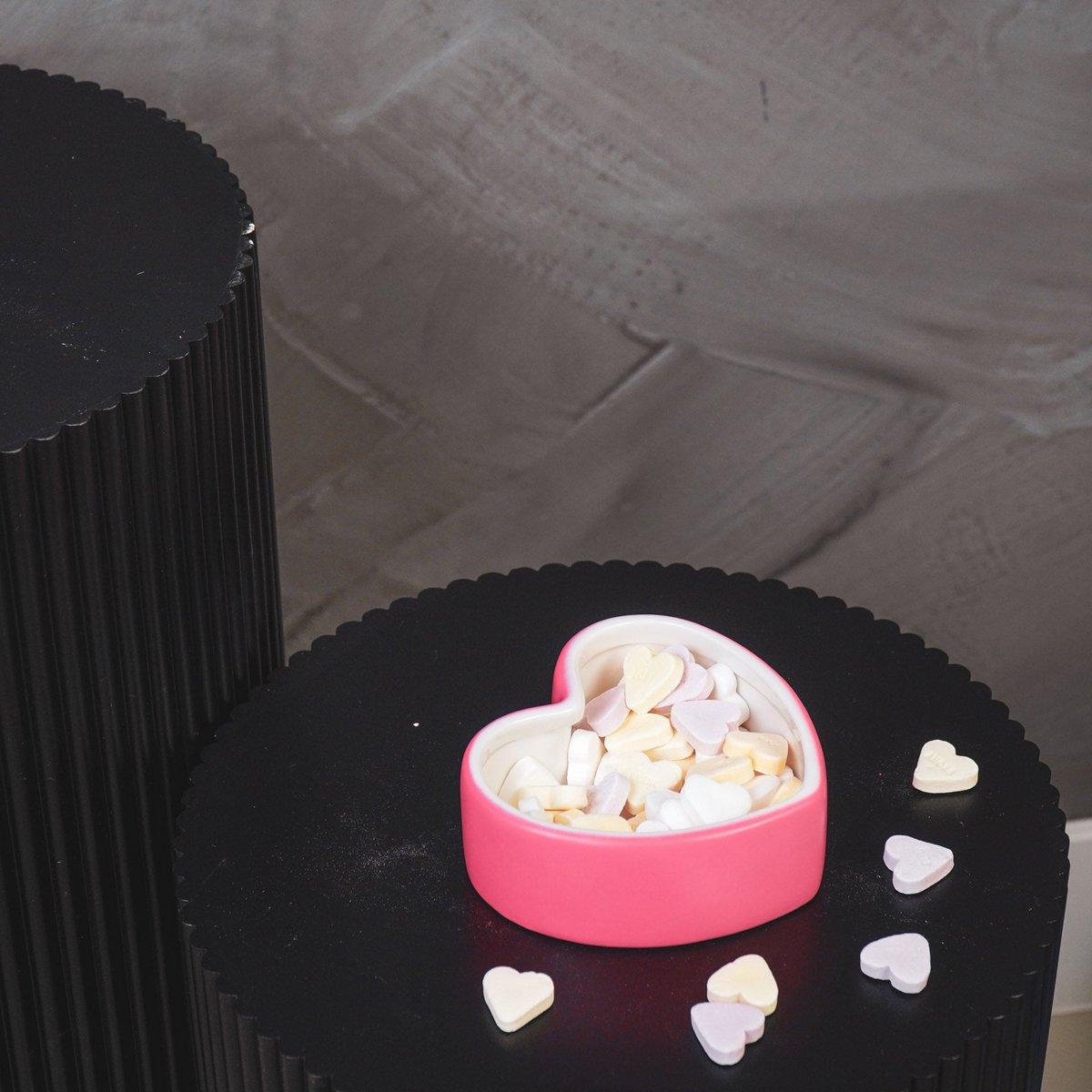 Decoratieve Pot- Candy Heart 'FUCK- Neon Roze- 12x11,5x6cm