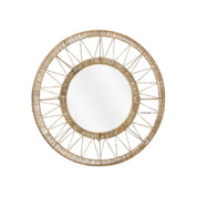 Ludy Wall mirror - H5 x Ø60 cm - Jute - Light brown